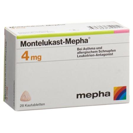 Montelukast-Mepha Kautabl 4 mg 28 pcs - PrimeCare Global