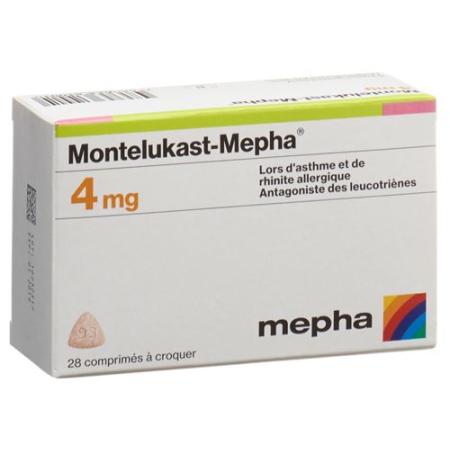 Montelukast-Mepha Kautabl 4 mg 98 pcs - PrimeCare Global