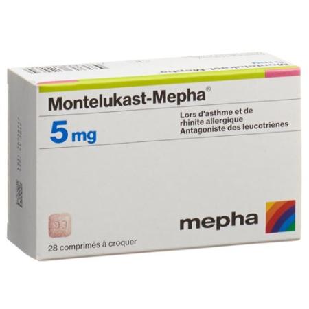Montelukast-Mepha Kautabl 5 mg 98 pcs - PrimeCare Global