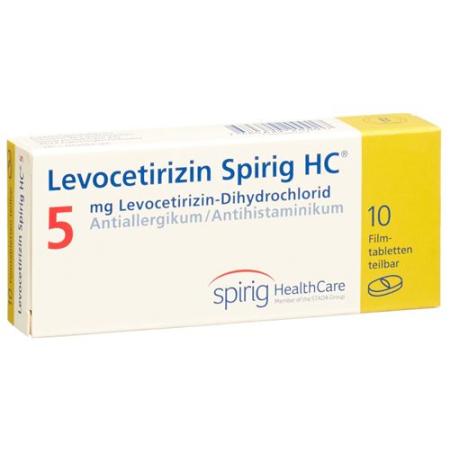 Levocetirizine Spirig HC Filmtabl 5 mg 10 pcs - PrimeCare Global