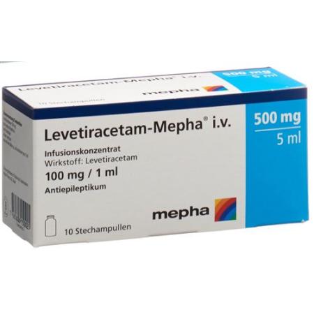 Levetiracetam-Mepha Inf Conc 500mg/5ml 10 fl. 5ml - PrimeCare Global