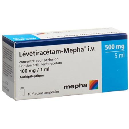 Levetiracetam-Mepha Inf Conc 500mg/5ml 10 fl. 5ml - PrimeCare Global