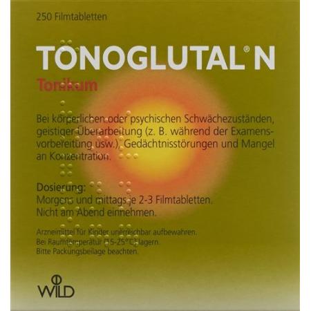 Tonoglutal N film tablets 250 pcs - PrimeCare Global