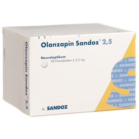 Olanzapine Sandoz film tablets 2.5 mg 98 pcs - PrimeCare Global