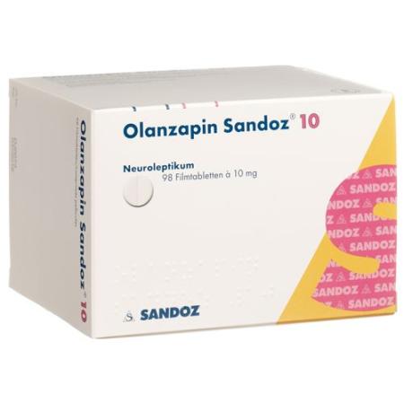 Olanzapine Sandoz film tablets 10 mg 98 pcs - PrimeCare Global