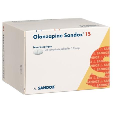 Olanzapine Sandoz film tablets 15 mg 98 pcs - PrimeCare Global