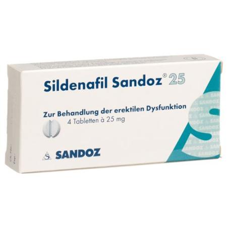 Sildenafil Sandoz Tabl 25 mg 4 pcs - PrimeCare Global