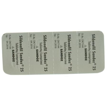 Sildenafil Sandoz Tabl 25 mg 4 pcs - PrimeCare Global