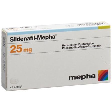 Sildenafil-Mepha Lactab 25 mg 4 pcs - PrimeCare Global