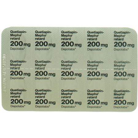 Quetiapin-Mepha retard Depotabs 200 mg 60 pieces - PrimeCare Global