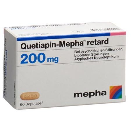 Quetiapin-Mepha retard Depotabs 200 mg 100 pieces - PrimeCare Global
