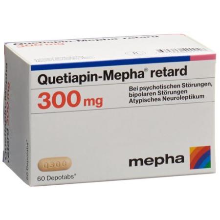 Quetiapin-Mepha retard Depotabs 300 mg 100 pieces - PrimeCare Global