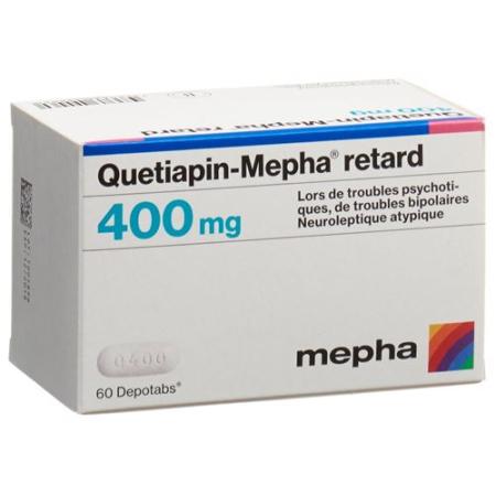 Quetiapin-Mepha retard Depotabs 400 mg 100 pieces - PrimeCare Global