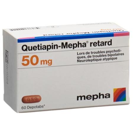 Quetiapin-Mepha retard Depotabs 50 mg 60 pieces - PrimeCare Global