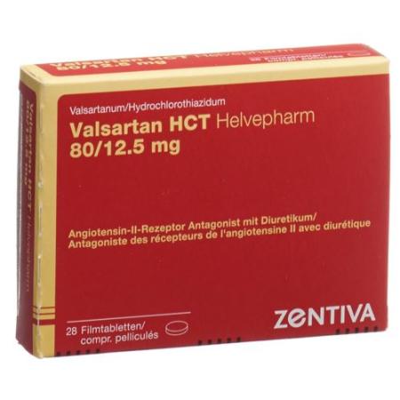 Valsartan HCT Helvepharm Filmtabl 80/12.5 mg 28 pcs - PrimeCare Global