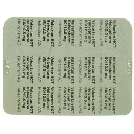 Valsartan HCT Helvepharm Filmtabl 80/12.5 mg 28 pcs - PrimeCare Global