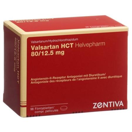 Valsartan HCT Helvepharm Filmtabl 80/12.5 mg 98 pcs - PrimeCare Global
