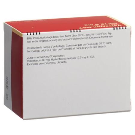 Valsartan HCT Helvepharm Filmtabl 80/12.5 mg 98 pcs - PrimeCare Global