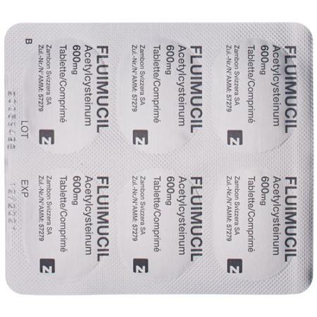 Fluimucil tablets 600 mg (D) 12 pcs - PrimeCare Global