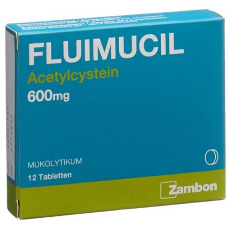 Fluimucil tablets 600 mg (D) 12 pcs - PrimeCare Global