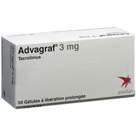 Advagraf Ret Kaps 3 mg 50 pcs - PrimeCare Global
