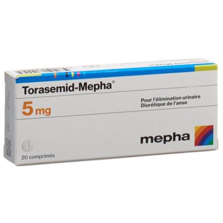 Torasemid-Mepha Tabl 5 mg 20 pcs - PrimeCare Global