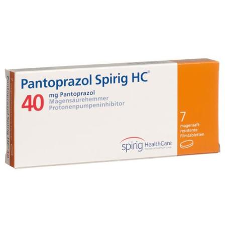Pantoprazol Spirig 40 mg 7 filmtablets - PrimeCare Global