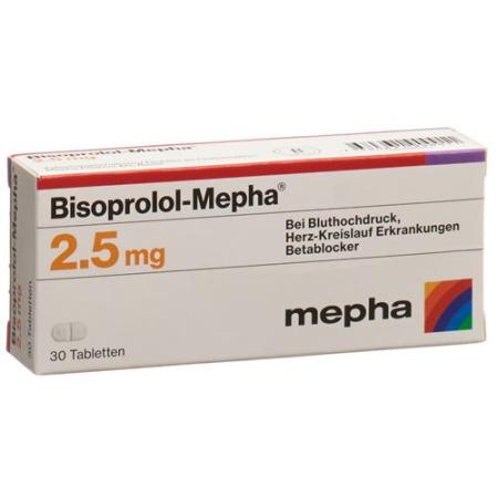 BISOPROLOL MEPHA TABL 2.5 MG 100 PCS - PrimeCare Global