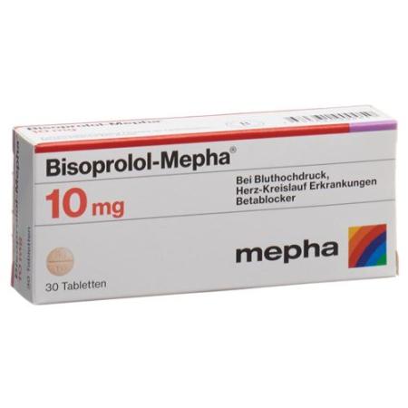 BISOPROLOL MEPHA TABL 10 MG 30 PCS - PrimeCare Global