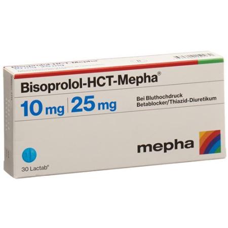 Bisoprolol-HCT-Mepha Lactab 10/25 mg 30 pcs - PrimeCare Global