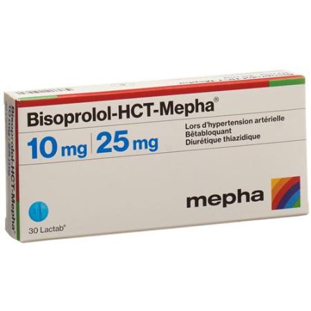Bisoprolol-HCT-Mepha Lactab 10/25 mg 100 pcs - PrimeCare Global