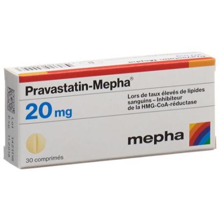 Pravastatin-Mepha Tabl 20 mg 30 pcs - PrimeCare Global