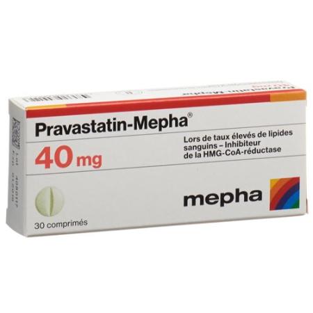 Pravastatin-Mepha Tabl 40 mg 100 pcs - PrimeCare Global
