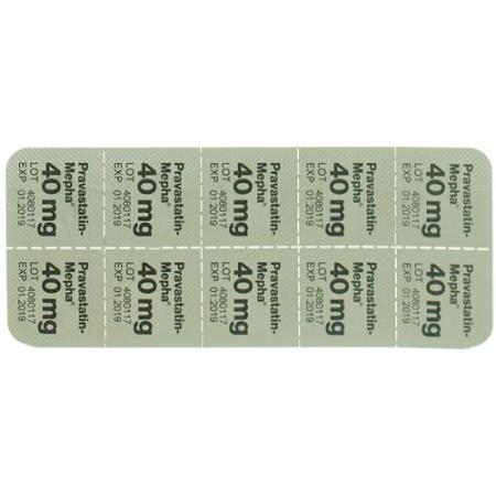 Pravastatin-Mepha Tabl 40 mg 100 pcs - PrimeCare Global