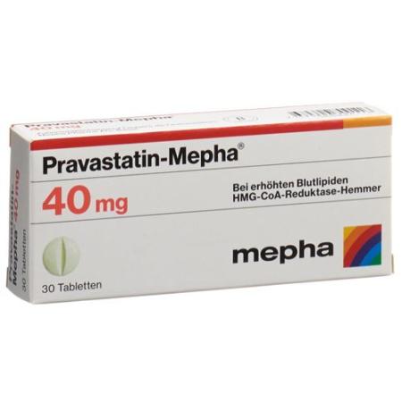 Pravastatin-Mepha Tabl 40 mg 100 pcs - PrimeCare Global
