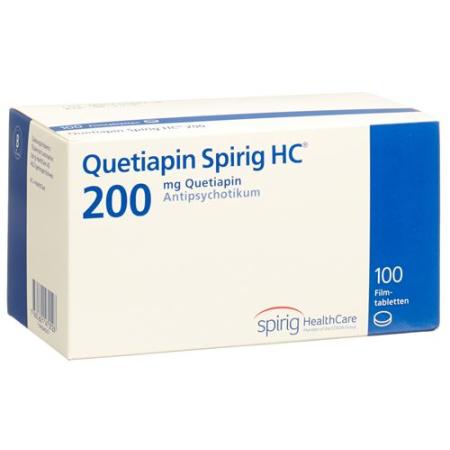 Quetiapine Spirig HC Filmtabl 200 mg 100 pcs - PrimeCare Global