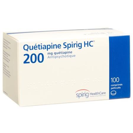 Quetiapine Spirig HC Filmtabl 200 mg 100 pcs - PrimeCare Global