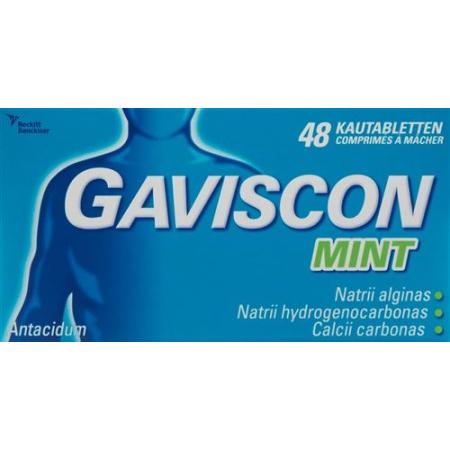 Gaviscon Chewing Tabs Mint 48 pcs - PrimeCare Global