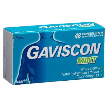 Gaviscon Chewing Tabs Mint 48 pcs - PrimeCare Global