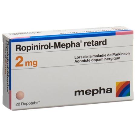 Ropinirole-Mepha retard Depotabs 2 mg 28 pieces - PrimeCare Global