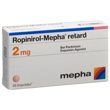 Ropinirole-Mepha retard Depotabs 2 mg 28 pieces - PrimeCare Global