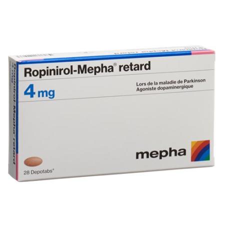 Ropinirole-Mepha retard Depotabs 4 mg 28 pieces - PrimeCare Global