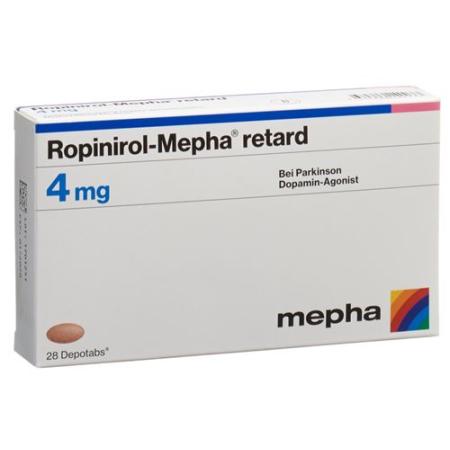 Ropinirole-Mepha retard Depotabs 4 mg 28 pieces - PrimeCare Global