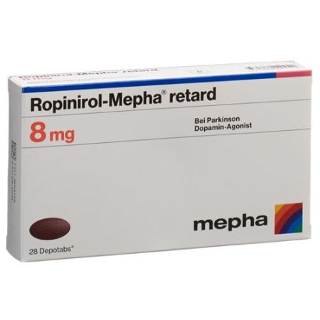 Ropinirole-Mepha retard Depotabs 8 mg 28 pieces - PrimeCare Global