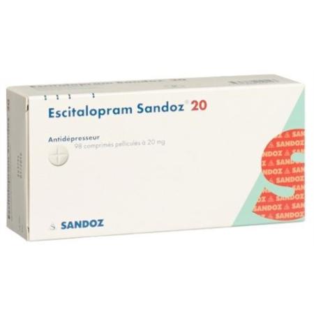 Escitalopram Sandoz film tablets 20 mg 98 pcs - PrimeCare Global