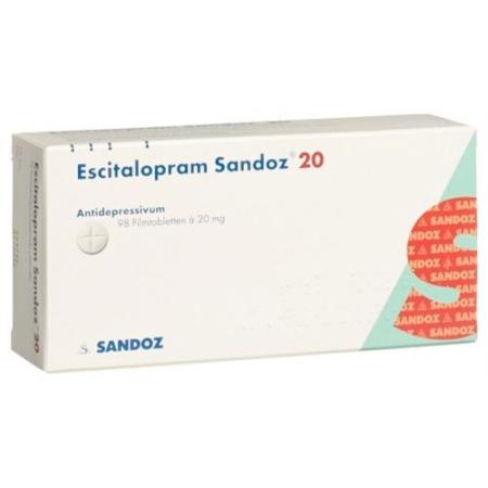 Escitalopram Sandoz film tablets 20 mg 98 pcs - PrimeCare Global