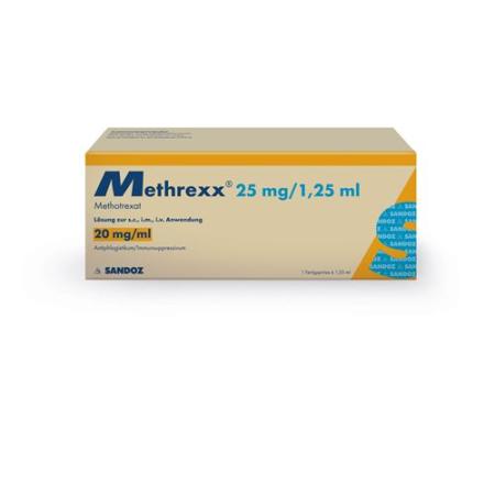 Methrexx Inj L&ouml;s 25 mg/1.25ml Fertspr 1.25 ml - PrimeCare Global