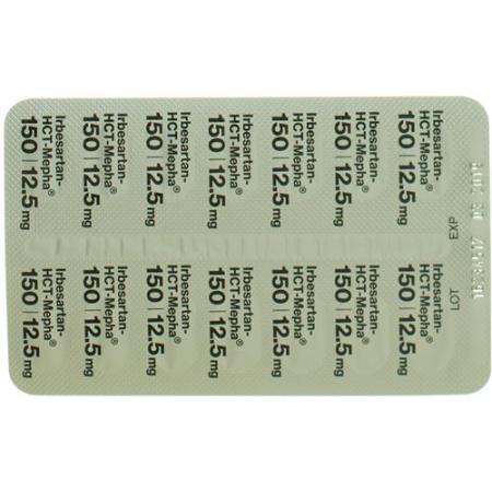 Irbesartan-HCT-Mepha Lactab 150/12.5 98 pcs - PrimeCare Global