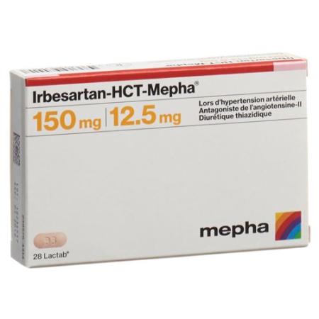 Irbesartan-HCT-Mepha Lactab 150/12.5 98 pcs - PrimeCare Global