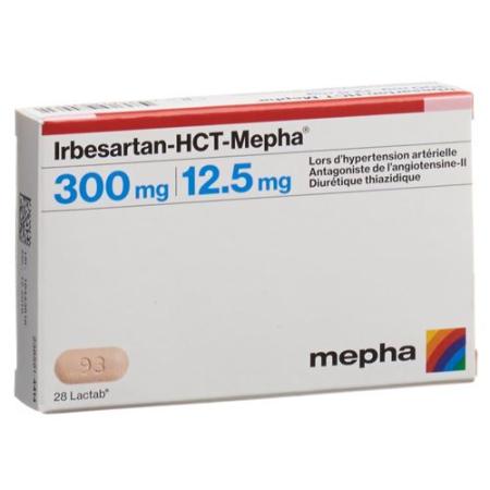 Irbesartan-HCT-Mepha Lactab 300/12.5 98 pcs - PrimeCare Global
